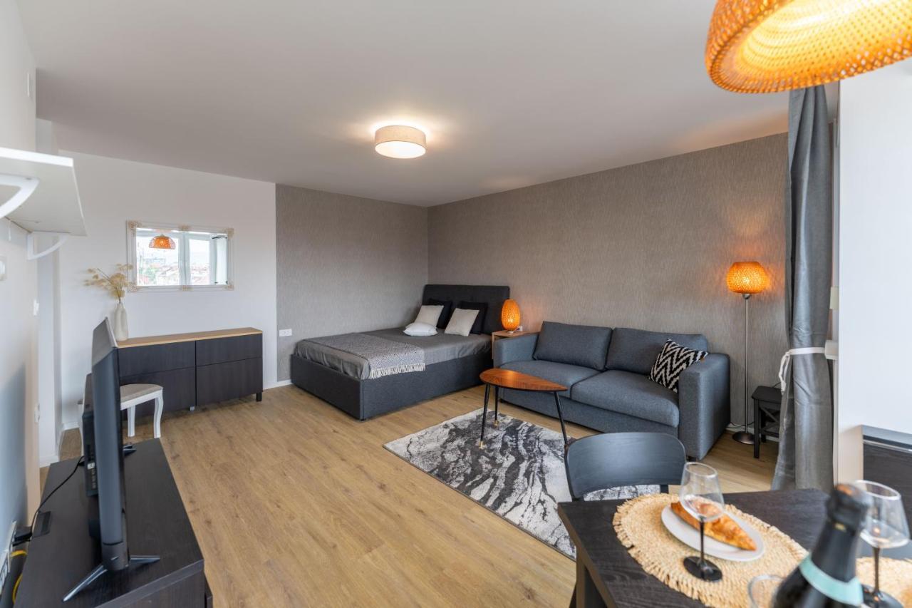 Elegant Tour As Studio Gilly With Open Views And A Balcony In The Center Λιουμπλιάνα Εξωτερικό φωτογραφία