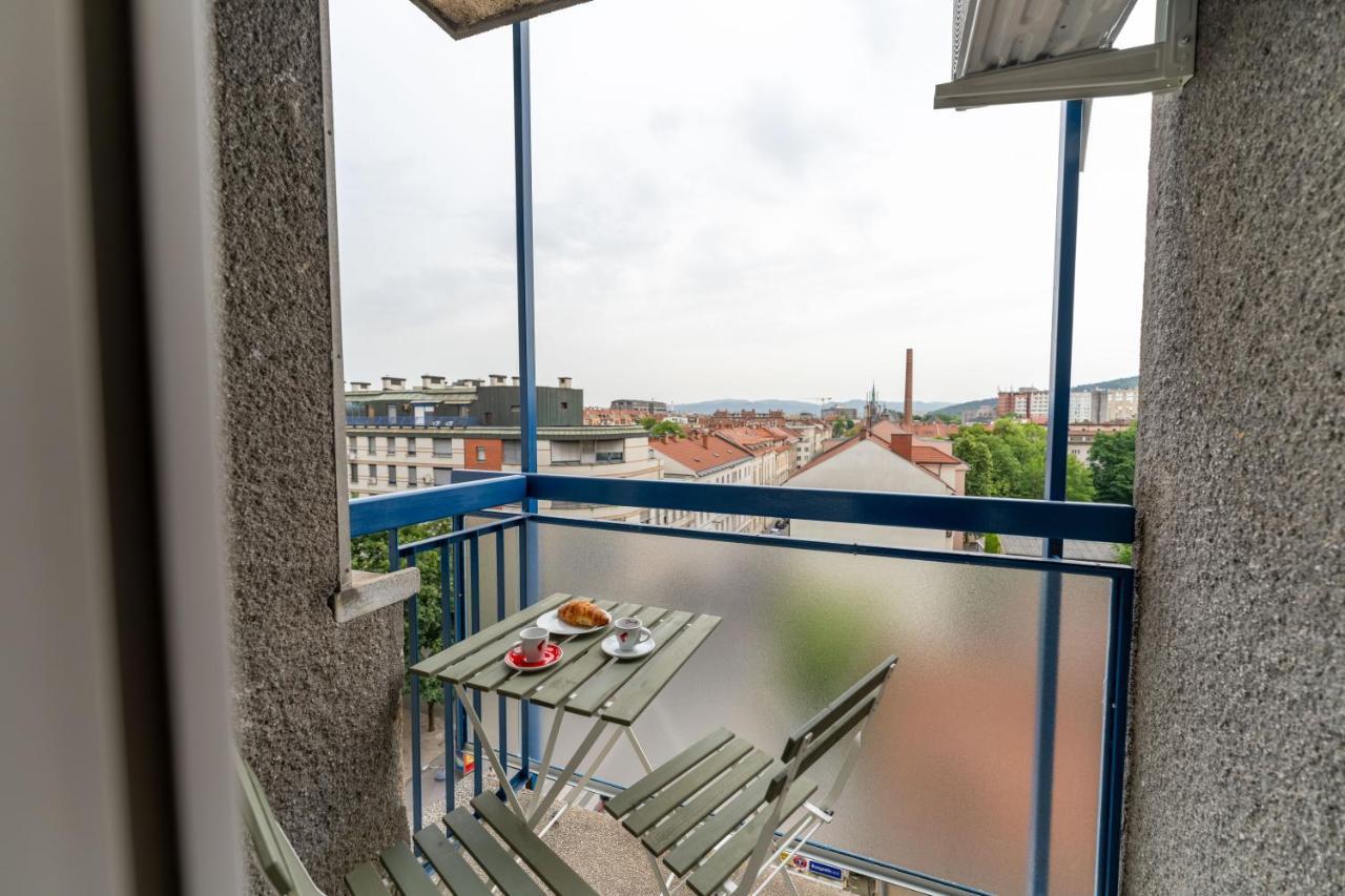 Elegant Tour As Studio Gilly With Open Views And A Balcony In The Center Λιουμπλιάνα Εξωτερικό φωτογραφία